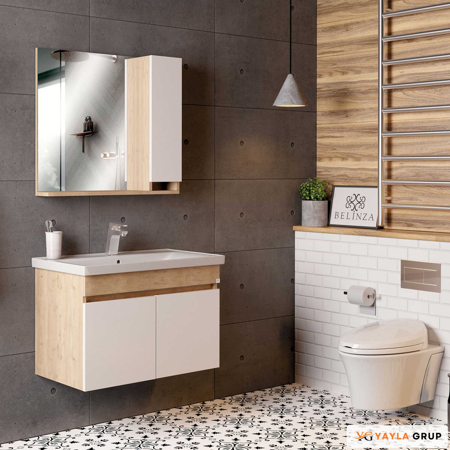 Yayla Grup Mobilya Banyo dolabı örnek tasarım 8